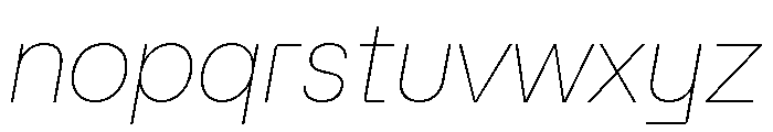 AtAero AirItalic Font LOWERCASE