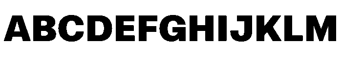 AtAero Black Font UPPERCASE
