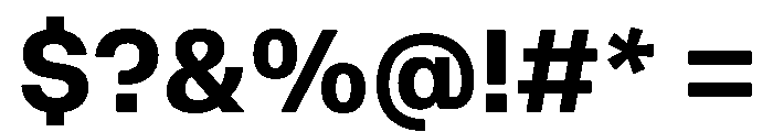 AtAero Bold Font OTHER CHARS