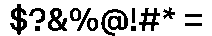 AtAero Medium Font OTHER CHARS