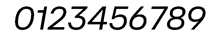 AtAero RetinaItalic Font OTHER CHARS