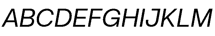 AtAero RetinaItalic Font UPPERCASE
