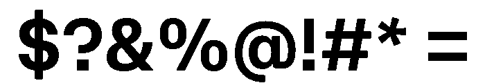 AtAero Semibold Font OTHER CHARS