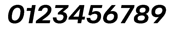 AtAero SemiboldItalic Font OTHER CHARS