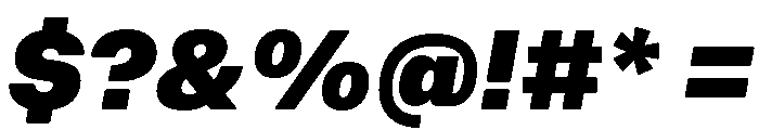 AtAero SuperItalic Font OTHER CHARS