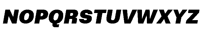 AtAero SuperItalic Font UPPERCASE