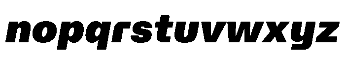 AtAero SuperItalic Font LOWERCASE