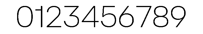 AtAero Thin Font OTHER CHARS