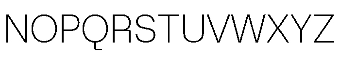 AtAero Thin Font UPPERCASE