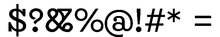 AtBriega Regular Font OTHER CHARS