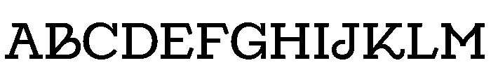 AtBriega Regular Font UPPERCASE