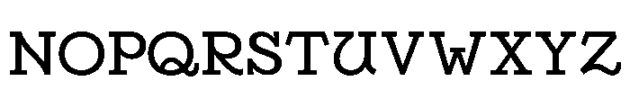 AtBriega Regular Font UPPERCASE