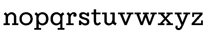 AtBriega Regular Font LOWERCASE