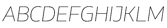 AtChrome AirItalic Font UPPERCASE