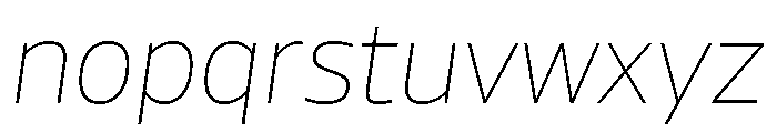 AtChrome AirItalic Font LOWERCASE