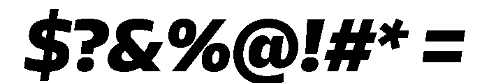 AtChrome BlackItalic Font OTHER CHARS