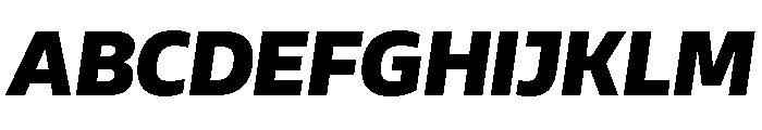 AtChrome BlackItalic Font UPPERCASE