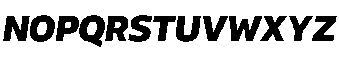 AtChrome BlackItalic Font UPPERCASE