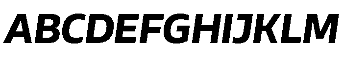 AtChrome BoldItalic Font UPPERCASE