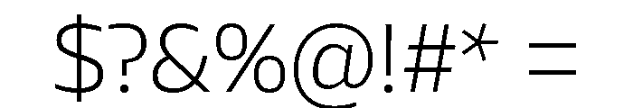 AtChrome Light Font OTHER CHARS