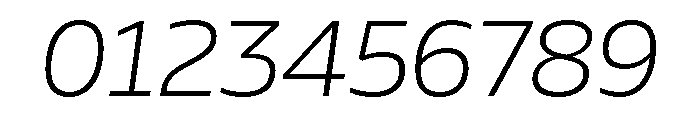 AtChrome LightItalic Font OTHER CHARS