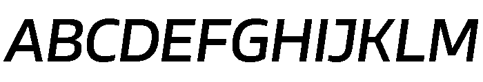 AtChrome MediumItalic Font UPPERCASE