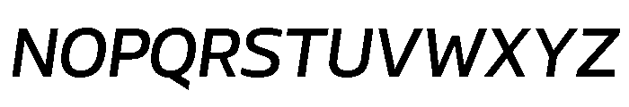 AtChrome MediumItalic Font UPPERCASE