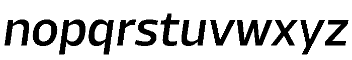 AtChrome MediumItalic Font LOWERCASE