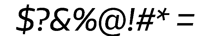 AtChrome RegularItalic Font OTHER CHARS