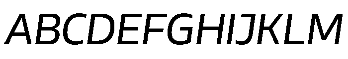 AtChrome RegularItalic Font UPPERCASE