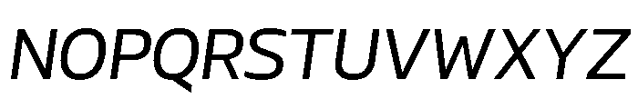 AtChrome RegularItalic Font UPPERCASE