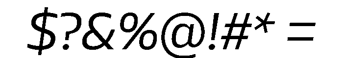 AtChrome RetinaItalic Font OTHER CHARS