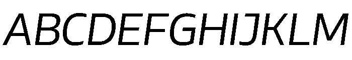 AtChrome RetinaItalic Font UPPERCASE