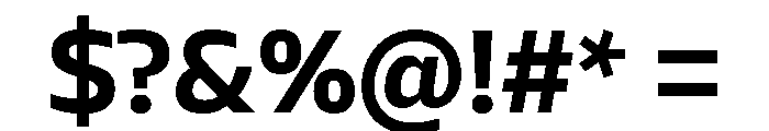 AtChrome Semibold Font OTHER CHARS