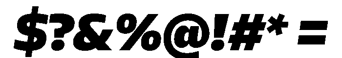 AtChrome SuperItalic Font OTHER CHARS