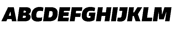 AtChrome SuperItalic Font UPPERCASE