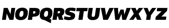 AtChrome SuperItalic Font UPPERCASE