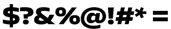 AtChromeExtended Black Font OTHER CHARS