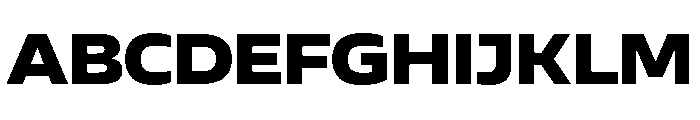 AtChromeExtended Black Font UPPERCASE