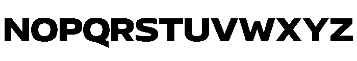 AtChromeExtended Black Font UPPERCASE