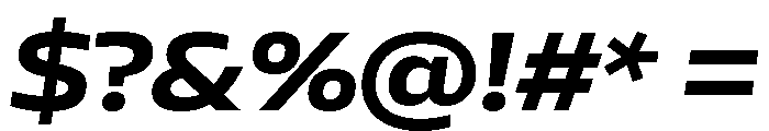 AtChromeExtended BoldItalic Font OTHER CHARS