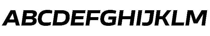 AtChromeExtended BoldItalic Font UPPERCASE
