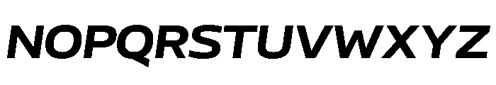 AtChromeExtended BoldItalic Font UPPERCASE
