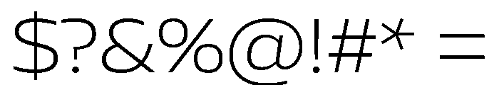 AtChromeExtended Light Font OTHER CHARS