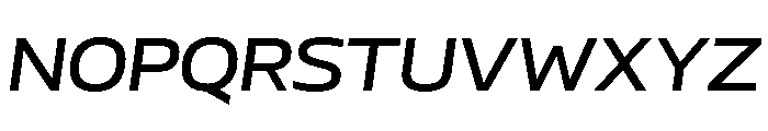 AtChromeExtended MediumItalic Font UPPERCASE