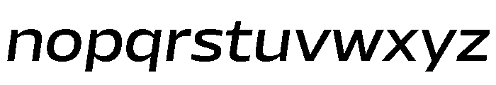 AtChromeExtended MediumItalic Font LOWERCASE