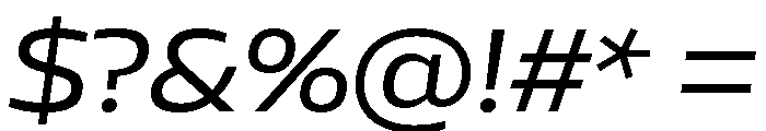AtChromeExtended RegularItalic Font OTHER CHARS
