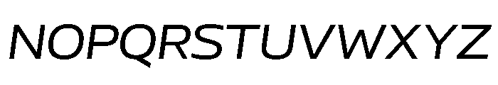 AtChromeExtended RegularItalic Font UPPERCASE