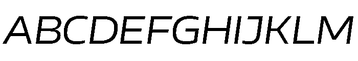 AtChromeExtended RetinaItalic Font UPPERCASE