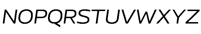 AtChromeExtended RetinaItalic Font UPPERCASE